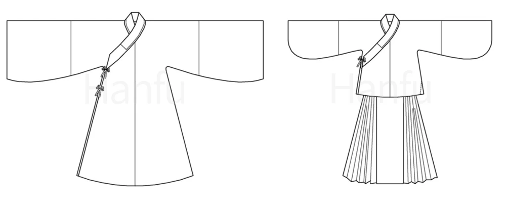 Hanfu Making(13) - Improved Hanfu Cutting & Sewing Patterns - Newhanfu