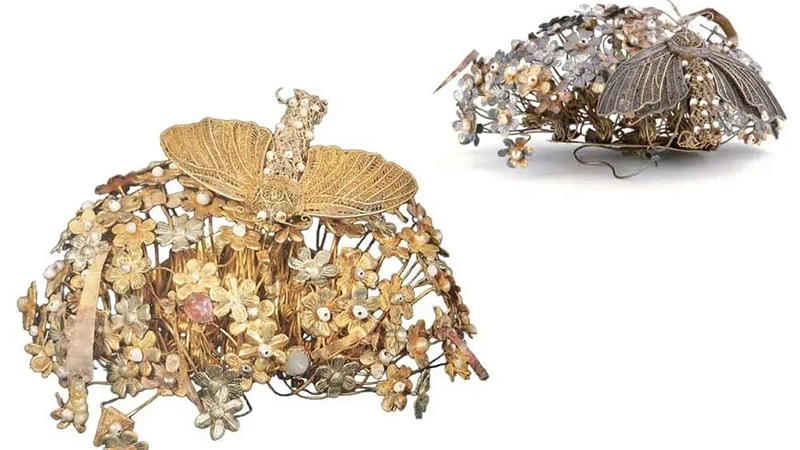 The Misunderstood Beauty of Li Jingxun’s Golden Moth Hairpin